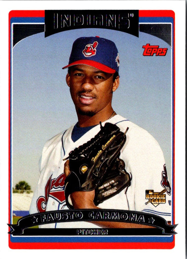 2006 Topps Fausto Carmona #308 Rookie