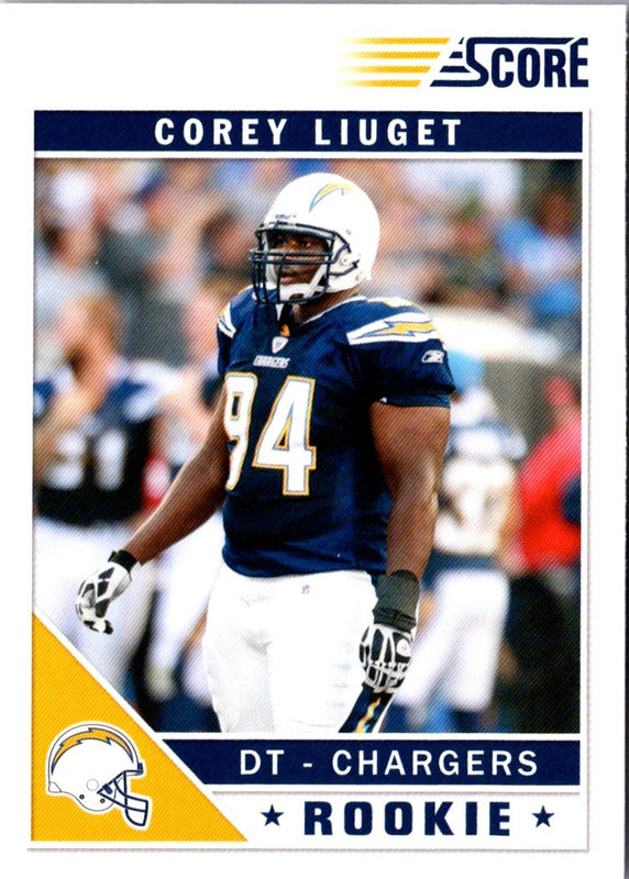 2011 Score Corey Liuget #322 Rookie