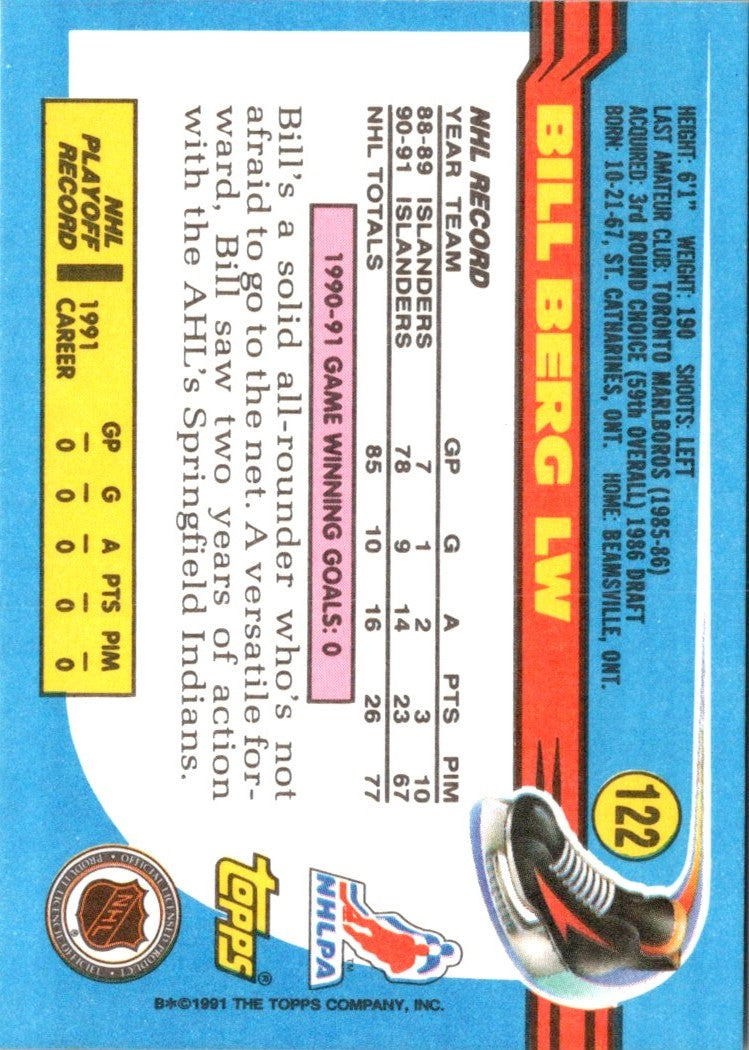 1991 Topps Bill Berg