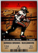 2003 Fleer Authentix Derrick Brooks