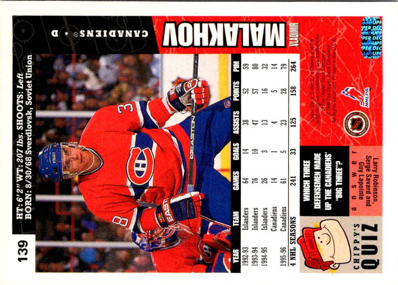 1996 Collector's Choice Vladimir Malakhov