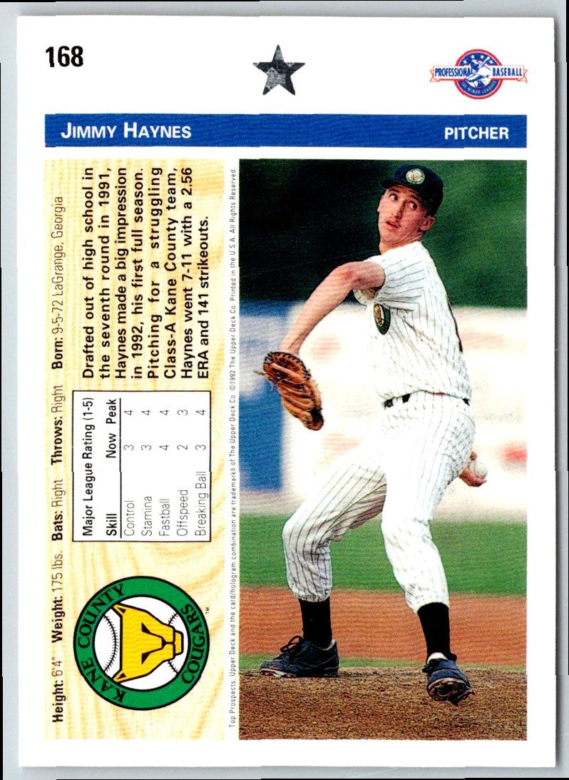 1992 Upper Deck Minors Jimmy Haynes