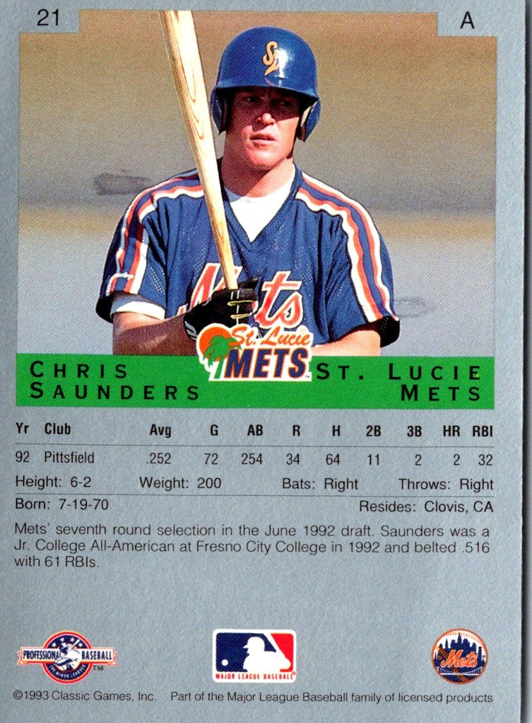 1993 Classic Best Chris Saunders