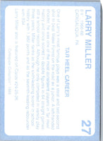 1989 Collegiate Collection North Carolina's Finest Larry Miller #27