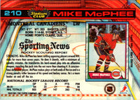 1991 Stadium Club Mike McPhee #210