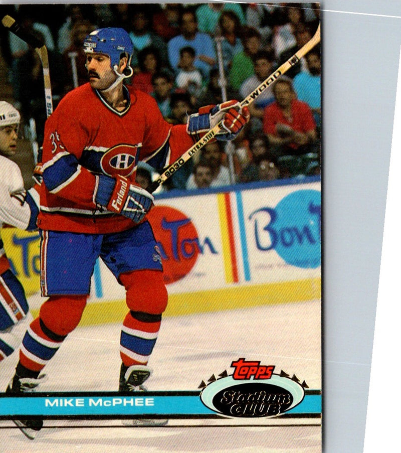 1991 Stadium Club Mike McPhee