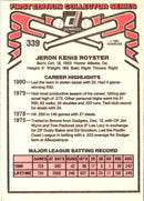1981 Donruss Jerry Royster