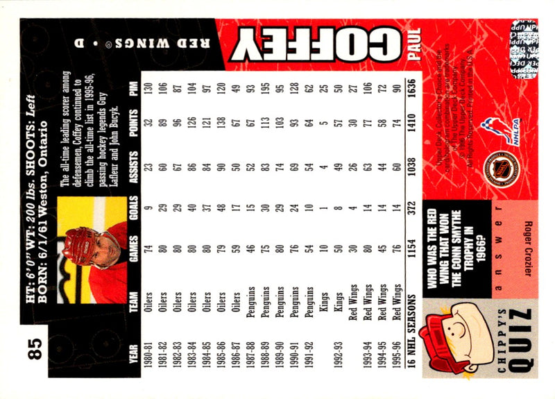 1996 Collector's Choice Paul Coffey