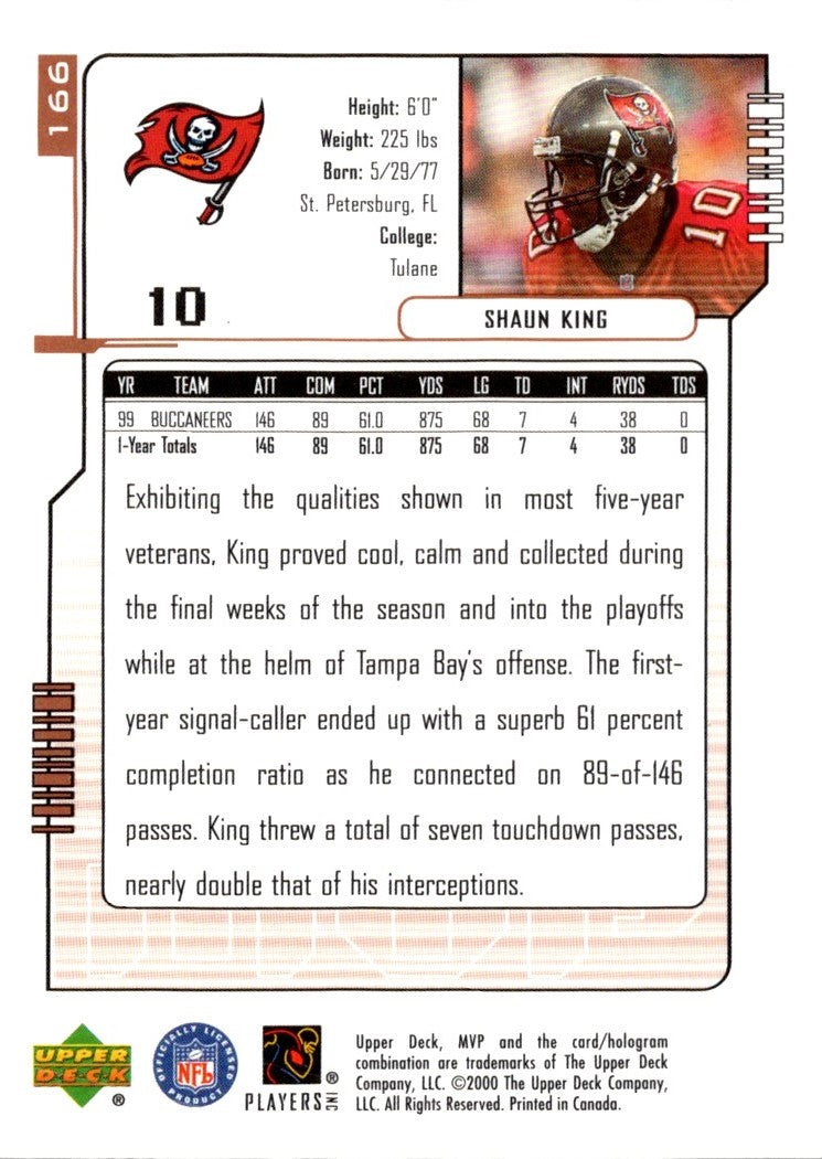 2000 Upper Deck MVP Shaun King