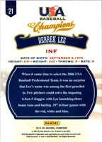 2013 Panini USA Champions Derrek Lee #21