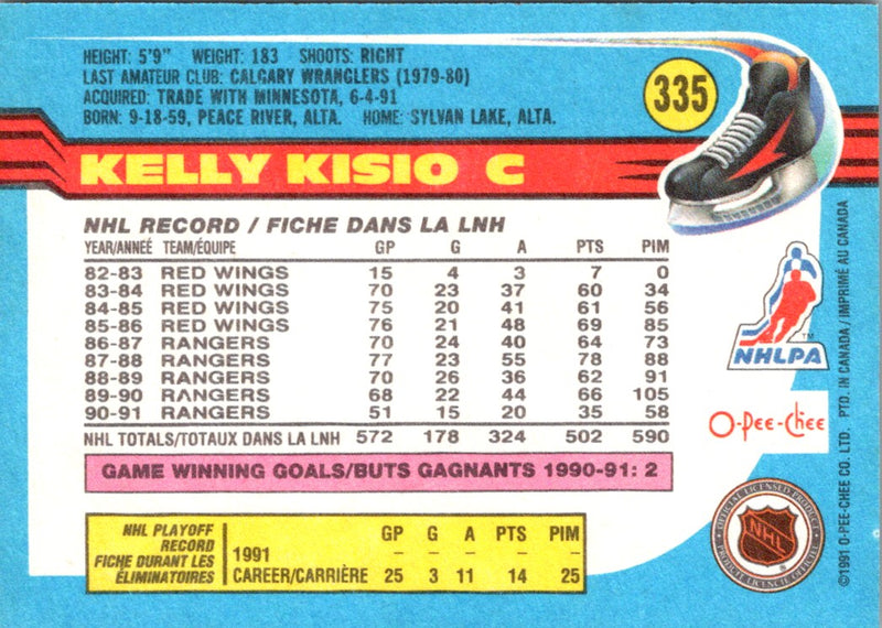 1991 O-Pee-Chee Kelly Kisio