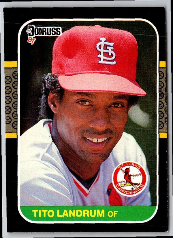 1986 Donruss Tito Landrum #425