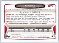 2014 Bowman Drew Ward #BDPP41