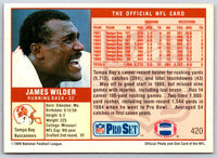 1989 NFL Proset James Wilder #420