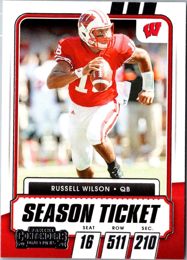 2021 Panini Contenders Draft Picks Russell Wilson #3