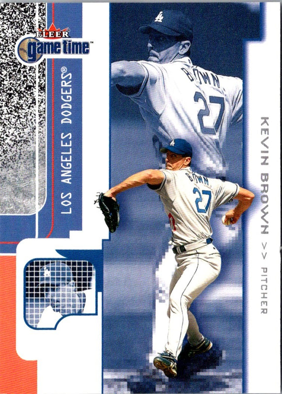 2001 Fleer Game Time Kevin Brown #27