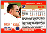 1990 Proset Tom Rathman #294