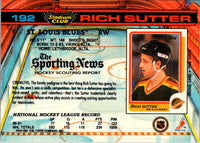 1991 Stadium Club Rich Sutter #192