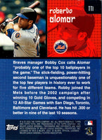 2002 Topps Total Roberto Alomar #TT1