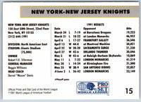 1991 Proset World League New York - New Jersy Knights #15