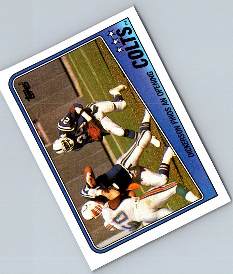 1988 Topps Colts Team Leaders - Eric Dickerson