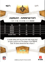 2008 Score Super Bowl XLIII Adrian Arrington #427