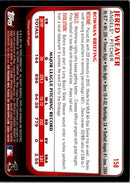 2011 Bowman Jered Weaver