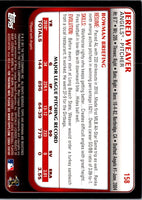 2011 Bowman Jered Weaver #158 NM-MT