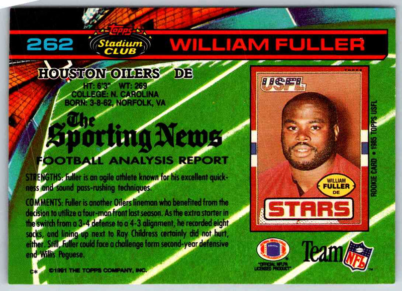 1994 Topps Stadium Club Football William Fuller