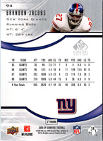 2009 SP Signature Brandon Jacobs #94