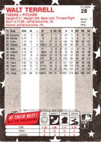 1988 Fleer Star Stickers Walt Terrell #28