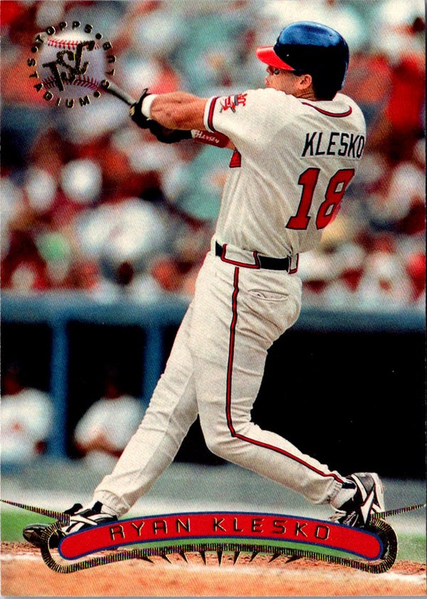 1996 Stadium Club Ryan Klesko #178