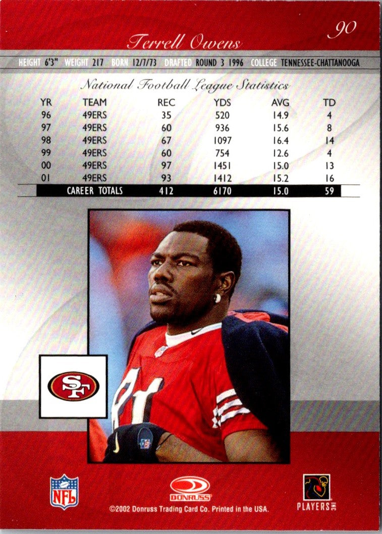 2002 Donruss Elite Terrell Owens