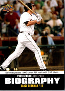 2010 Upper Deck Season Biography Lance Berkman