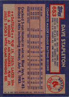 1984 Topps Dave Stapleton #653