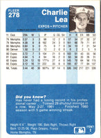 1984 Fleer Charlie Lea #278