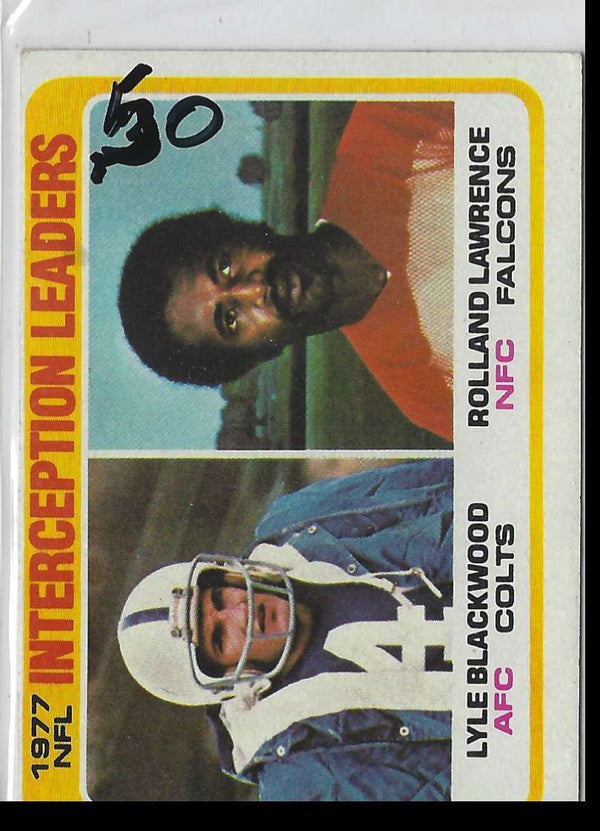 1978 Topps Haskal Stanback/Alfred Jenkins/Claude Humphrey/Jeff Merrow/Rolland Lawrence #501 VG