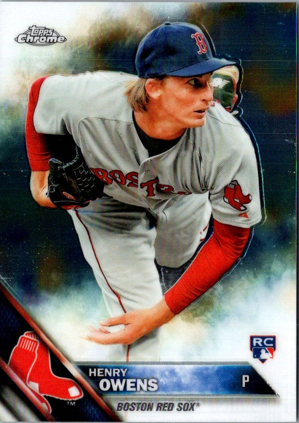 2016 Topps Chrome Henry Owens #133 Rookie