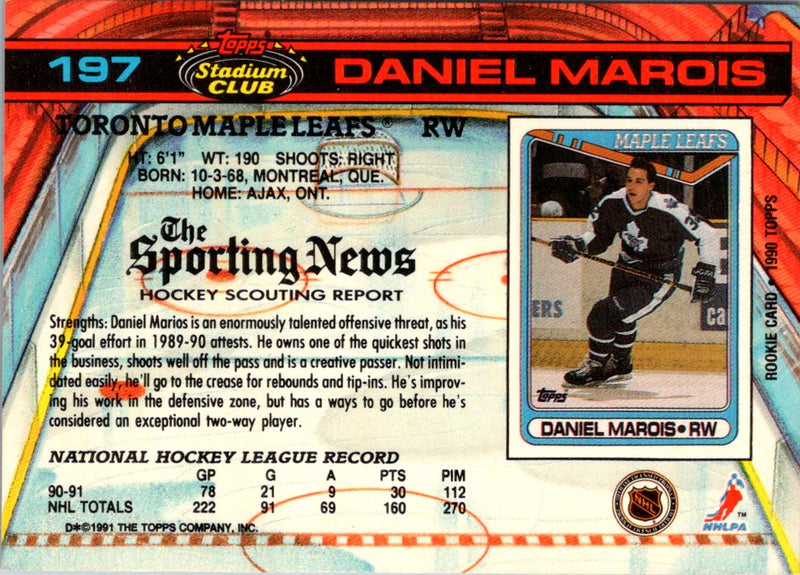 1991 Stadium Club Daniel Marois