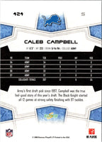 2008 Score Super Bowl XLIII Caleb Campbell #424