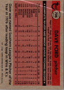 1981 Topps Dave Ford