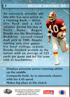1993 Upper Deck Reggie Brooks #7 Rookie