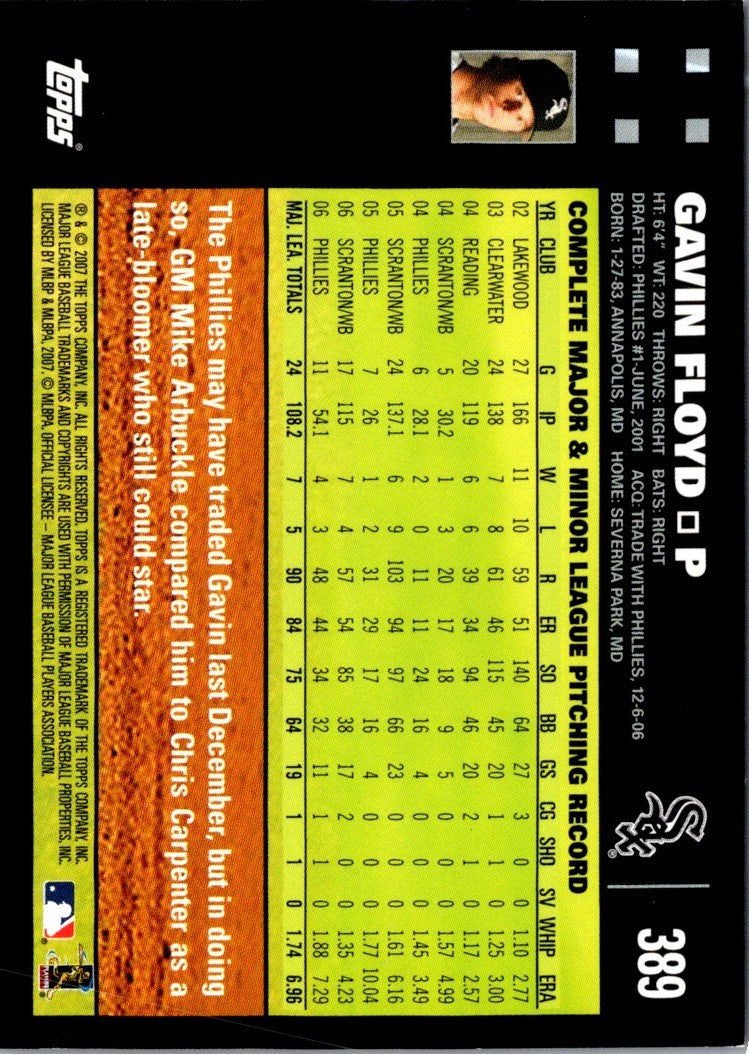 2007 Topps Gavin Floyd