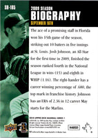 2010 Upper Deck Season Biography Josh Johnson #SB-185