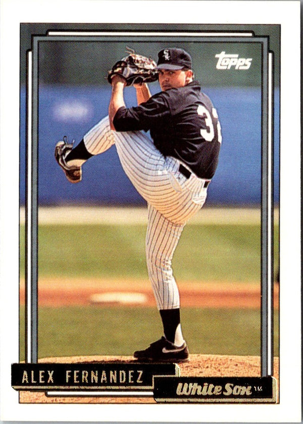 1992 Topps Alex Fernandez #755