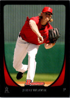 2011 Bowman Jered Weaver #158 NM-MT