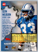 1997 Topps Stadium Club Football Glyn Milburn