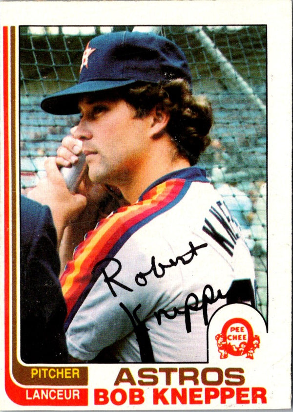 1982 O-Pee-Chee Bob Knepper #389