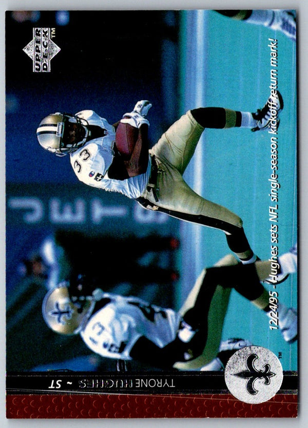 1996 Upper Deck Tyrone Hughes #199