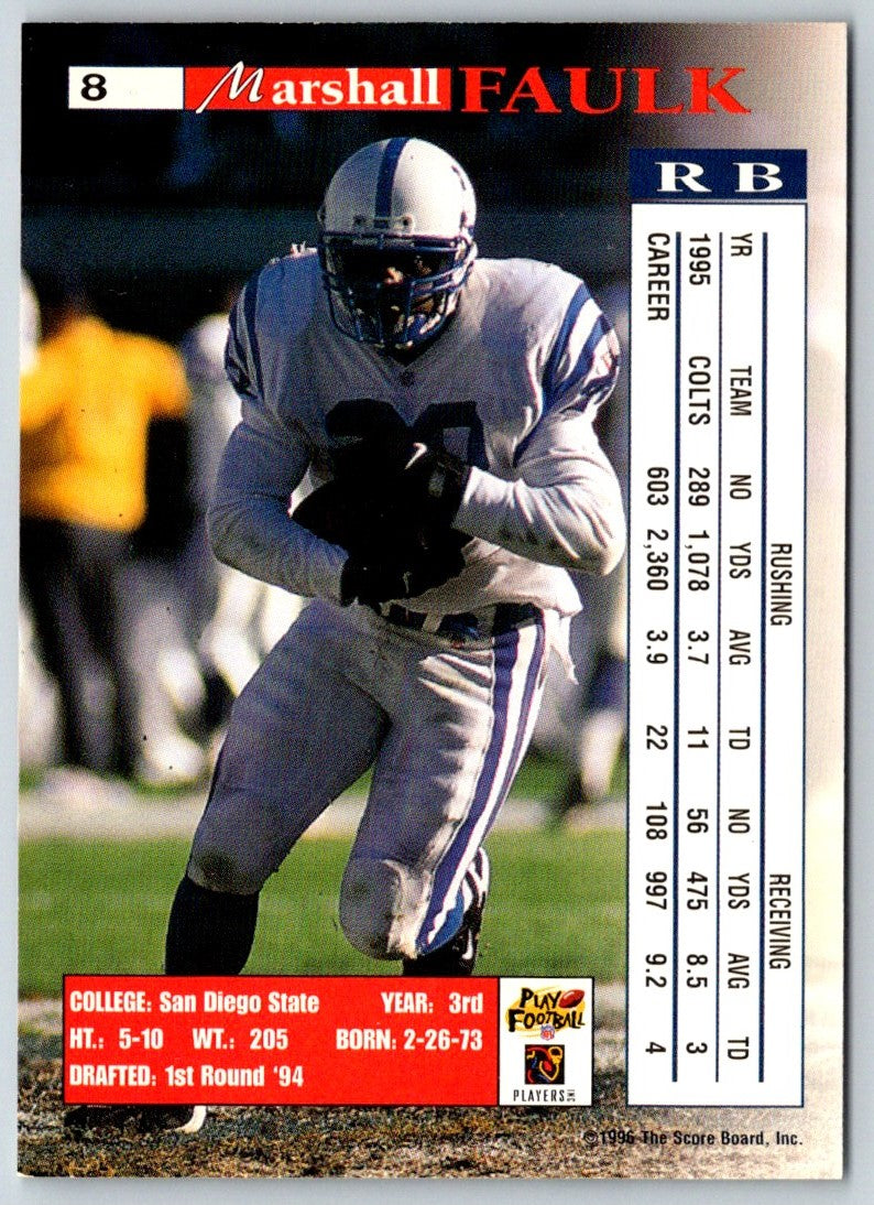 1996 Pro Line II Intense Marshall Faulk